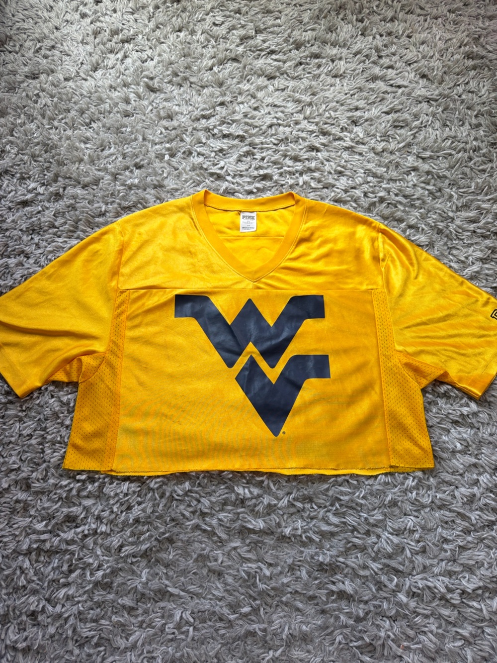West Virginia Mountaineers Yellow Crop Jersey WVU